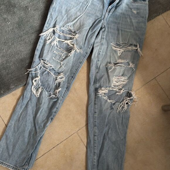 Distressed Light Blue Jeans - PISTOLA Denim Jeans - Size 27 - Great Condition - Picture 3 of 4